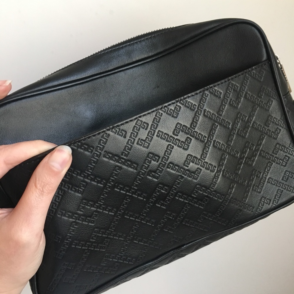 SOLD Versace Leather Travel Pouch Wristlet Bag - Picture 3 of 8